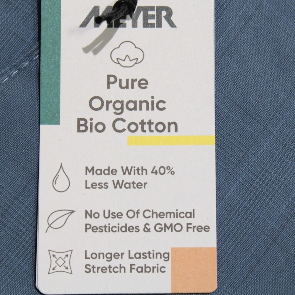Meyer NWT Bermuda / Casual Shorts Size 46 (US 30) B-Palma in Blue Cotton Blend